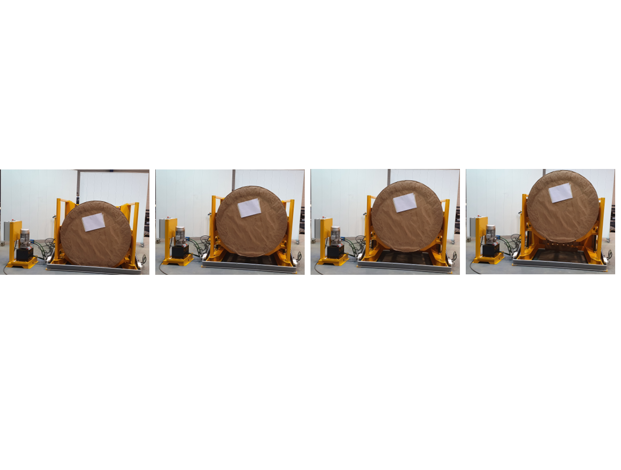 Centrage de la bobine sur la palette